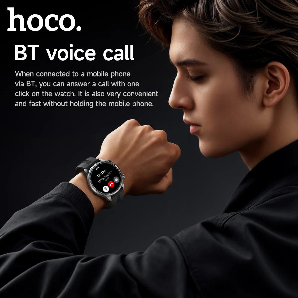 HOCO 1.46 TFT Touch Screen Smart Watch Bluetooth 5.3 Call Version Support Sleep Heart Rate Blood Oxygen Monitoring Sport Watchs - Image 4