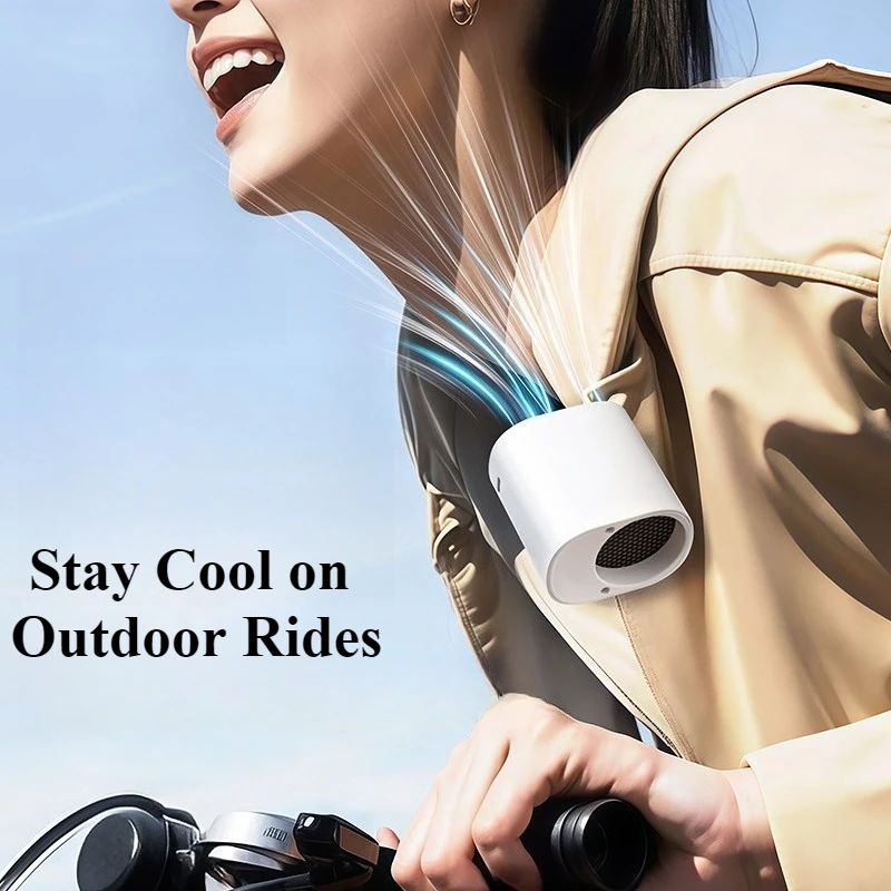 Hipacool Portable Car Clip Fan 360° Rotatable 100 Speed Wind 12V USB Rechargeable Electric Fan Low Noise Mini Fan Clamp Anywhere - Image 5