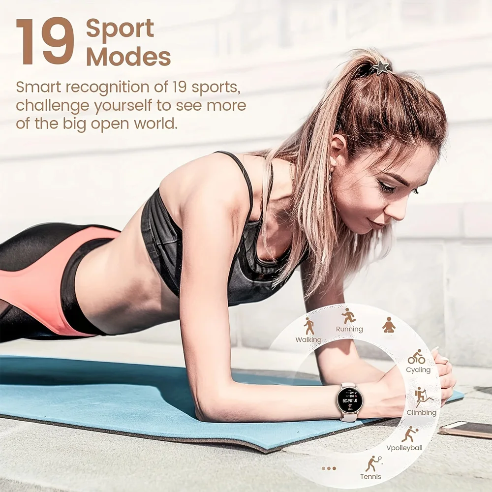 New Women Bluetooth Call Smart Watch HeartRate Blood Pressure Monitoring Smartwatches - Image 2