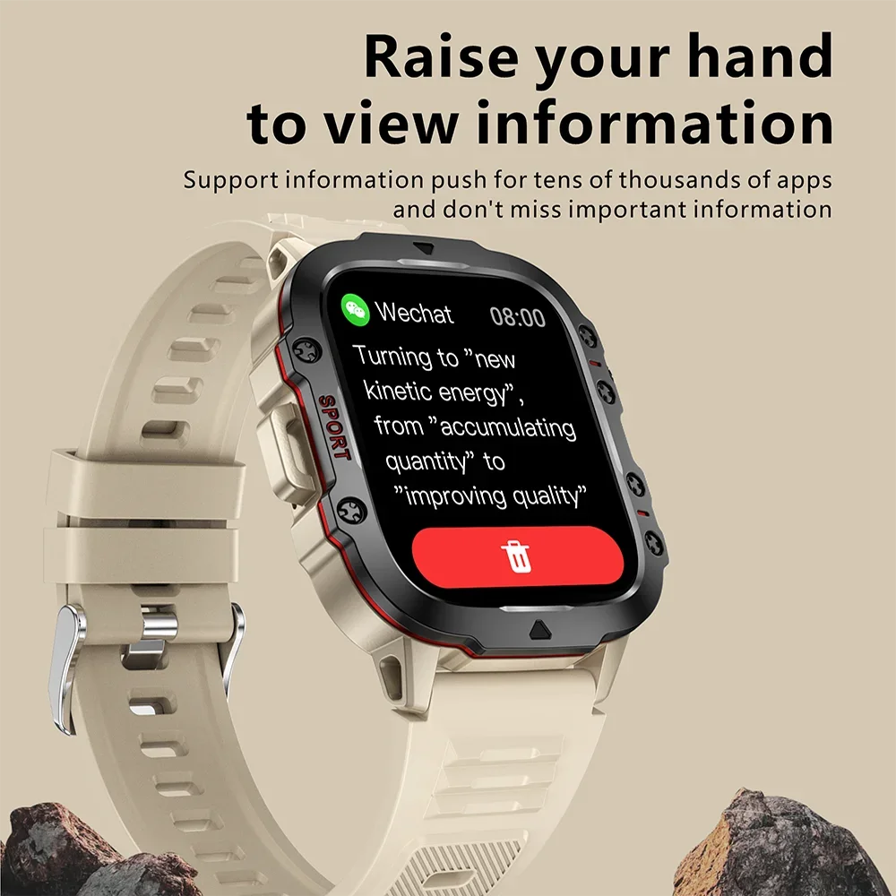 Original Military Men Smart Watches for Women IOS Android - Image 6