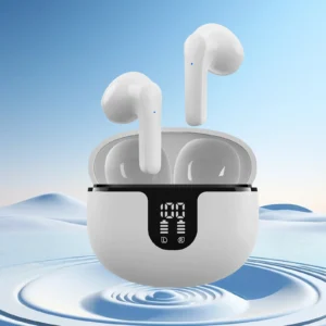 Wireless earphones with microphone for in-ear use of gaming music