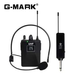 Wireless THeadset Microphone G-MARK GX100 Professional UHF Clip Mic 50M For Party Show Stage Wedding Church