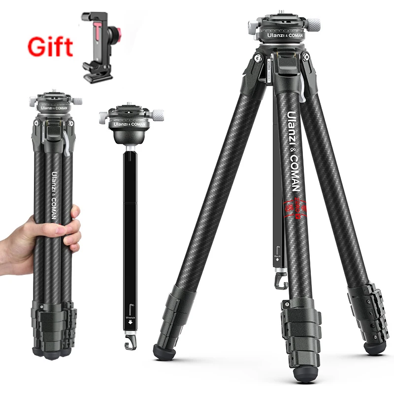 Ulanzi and Coman Zero Y Full Carbon Fiber Professional Lightweight Photography Travel Tripod For DSLR Camera Canon Sony - Image 2