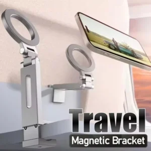 Universal Magnetic Phone Holder Travel Essentials Flexible Rotation Hands-Free Airplane Phone Mount for IPhone 17 ProMax Samsung