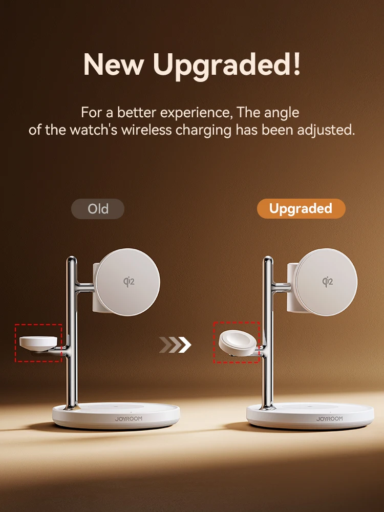Joyroom Qi2 Magnetic Charging Station for Apple Fast Wireless Charger for iPhone 17 16 15 Pro Max for iWatch for AirPods JR-W23 - Image 6