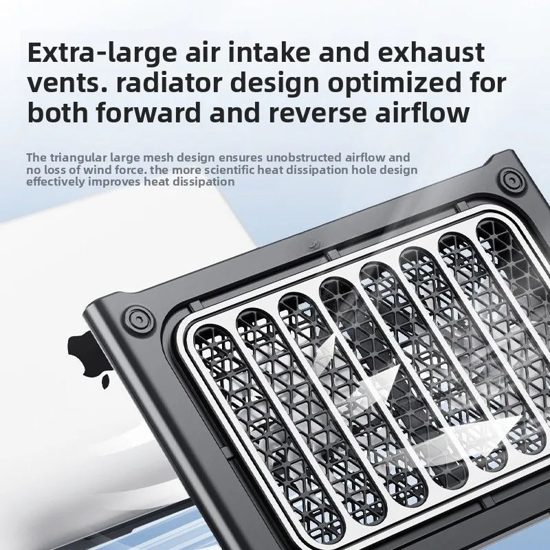 17 inch gaming laptop cooler, turbocharged dual fan, two USB ports, 1800+10% RPM laptop cooling pad, laptop stand - Image 3