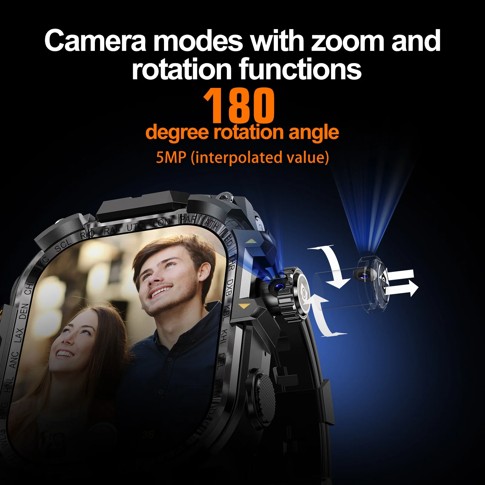 APPLLP 7 MAX Smartwatch 4G SIM Full Network Android OS GPS WiFi 2.06-inch Rotating Camera 32GB RAM 256GB Storage Latest Model - Image 4