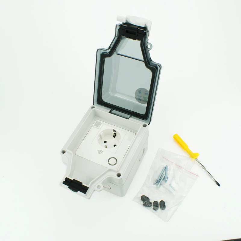 Avoir Tuya Wall Electrical Sockets Ip66 Waterproof Power Socket With Cover Wifi Smart Plug Eu Standard Outdoor Rainproof Socket - Image 3