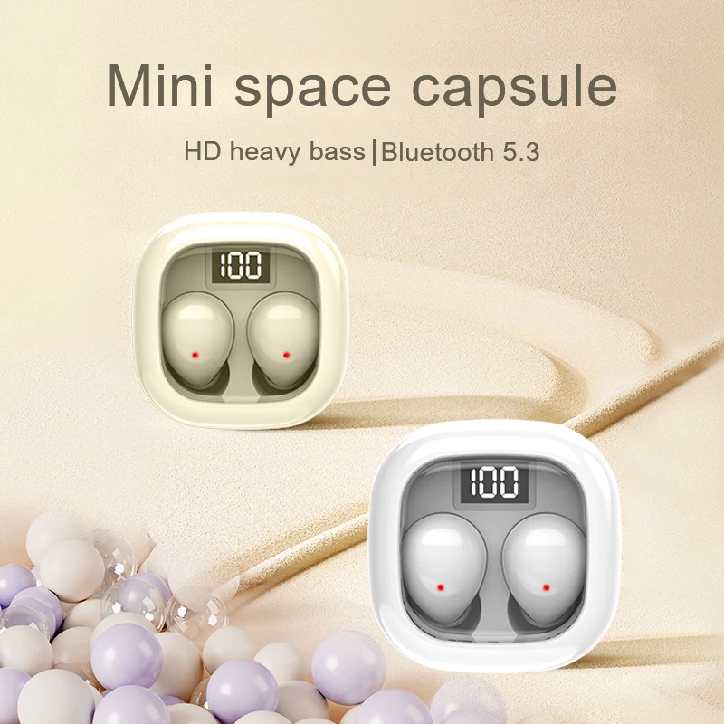 SK Small Headphones Wireless Bluetooth Headset Earphone For All Phones - Image 6