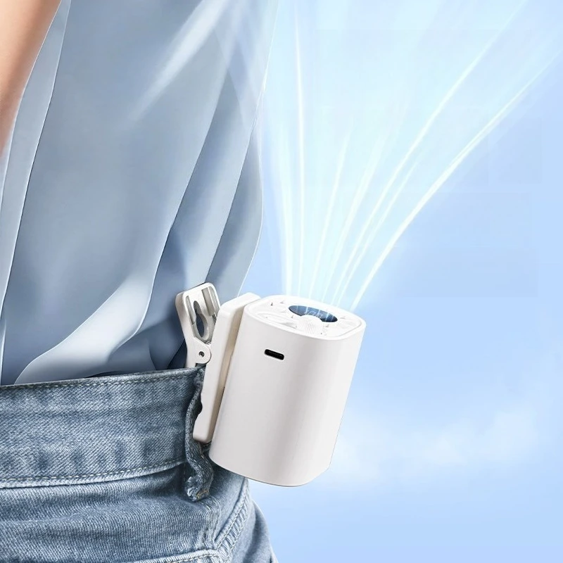 Hipacool Portable Car Clip Fan 360° Rotatable 100 Speed Wind 12V USB Rechargeable Electric Fan Low Noise Mini Fan Clamp Anywhere - Image 6