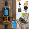 feyree Type 2 Portable EV Charger 11KW 16A 3 Phase Wi-Fi APP Bluetooth Version EVSE Charging Cable 5m CEE Plug for Electric Car