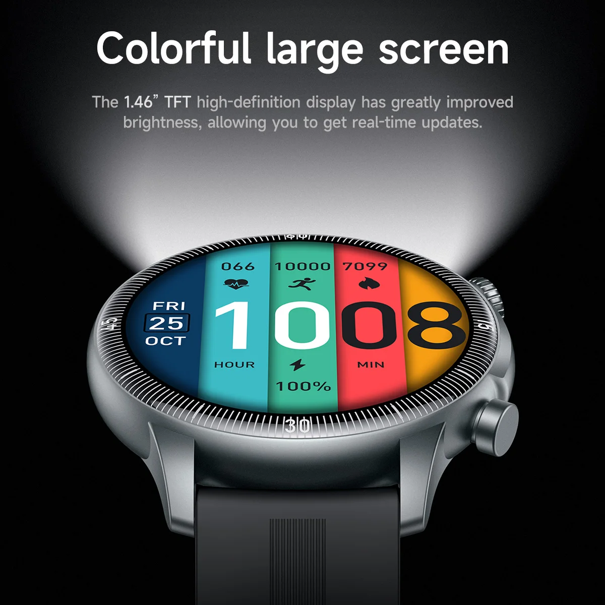 HOCO 1.46 TFT Touch Screen Smart Watch Bluetooth 5.3 Call Version Support Sleep Heart Rate Blood Oxygen Monitoring Sport Watchs - Image 2