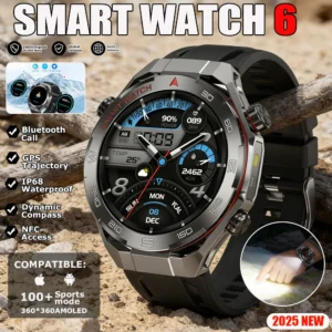 2026 Watch 6 Pro GPS Track Compass Smart Watch