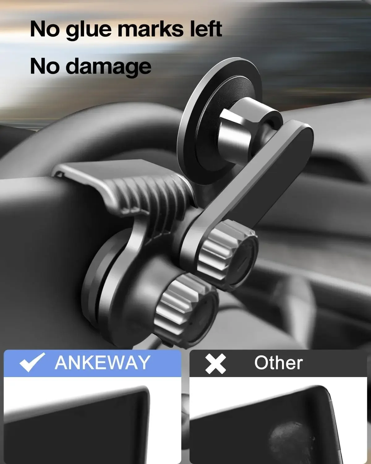 Car Phone Holder Mount Adjustable Magnetic Phone Holder Car Screen Side Phone Support Frame - Image 5