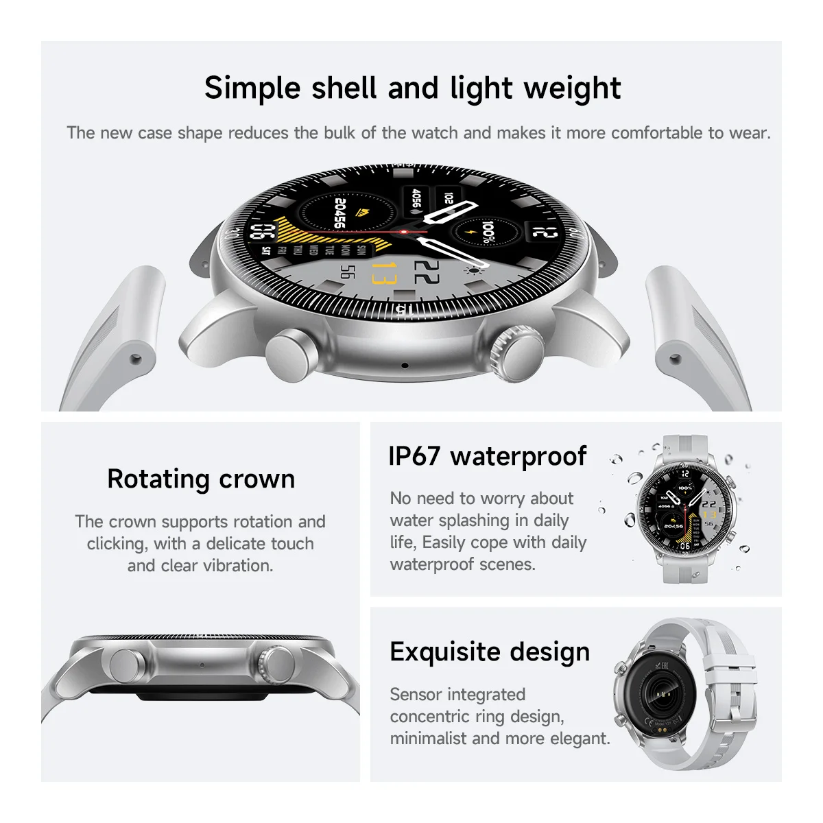 HOCO 1.46 TFT Touch Screen Smart Watch Bluetooth 5.3 Call Version Support Sleep Heart Rate Blood Oxygen Monitoring Sport Watchs - Image 3