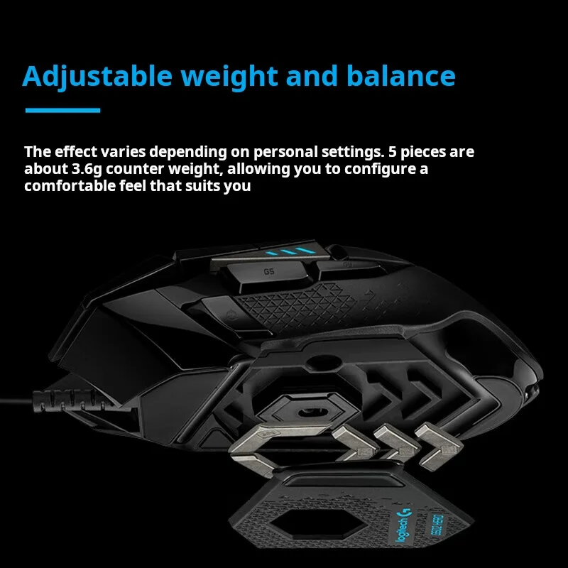 Logitech G502 HERO Cable Game Mouse E-Sports Eating Chicken Mechanical Mouse RGB Light Can Be Balanced To Eat Chicken Macro Prog - Image 4