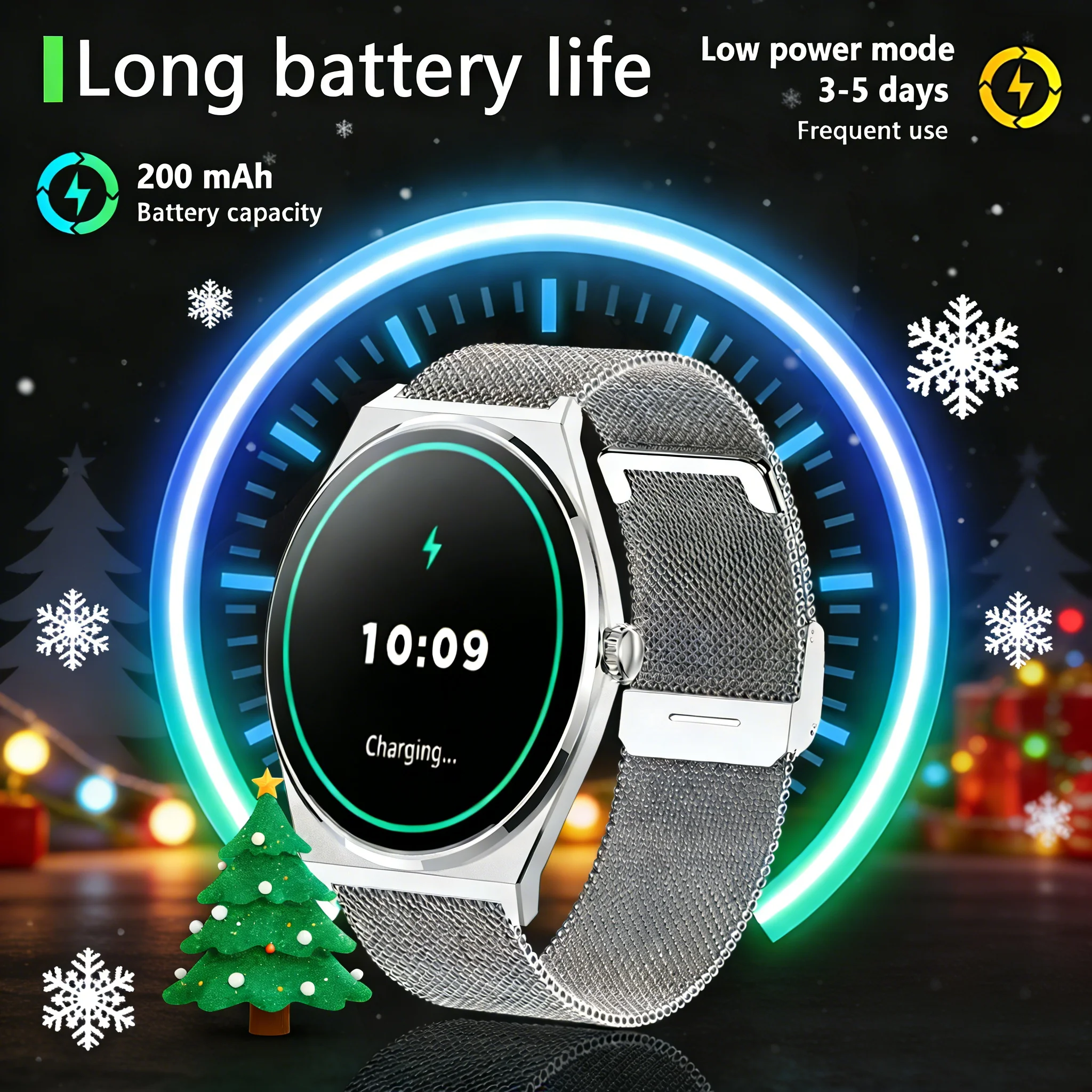 2026 Ultra Thin Smart Watch Men AMOLED 466*466 HD Pixel Display Always Show Time Bluetooth call Reminder Waterproof Smartwatch - Image 4