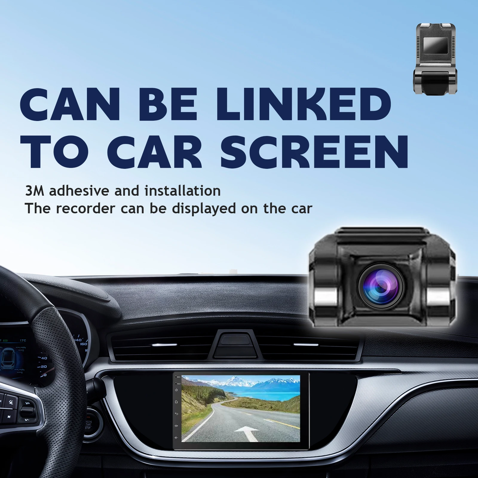 Android Dash CamNavigator USB 1080P Full HD Driving Recorder Media Comes with ADAS Driving Assistance Function - Image 2