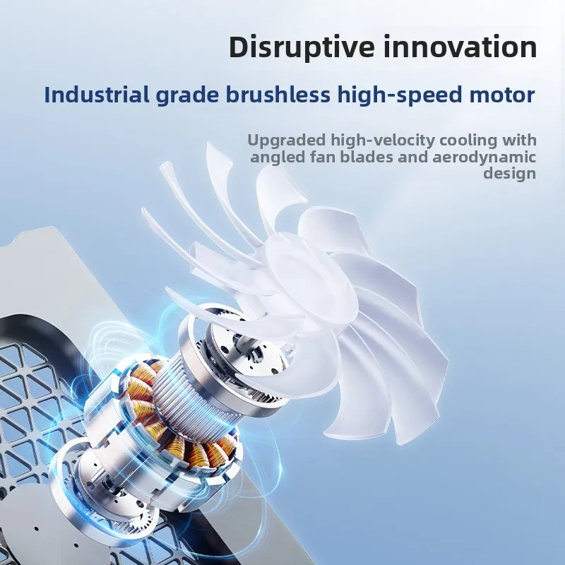 17 inch gaming laptop cooler, turbocharged dual fan, two USB ports, 1800+10% RPM laptop cooling pad, laptop stand - Image 2