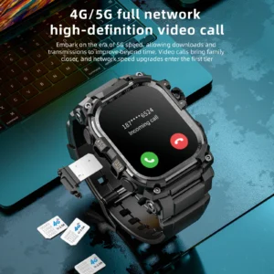 APPLLP 7 MAX Smartwatch 4G SIM Full Network Android OS GPS WiFi 2.06-inch Rotating Camera 32GB RAM 256GB Storage Latest Model