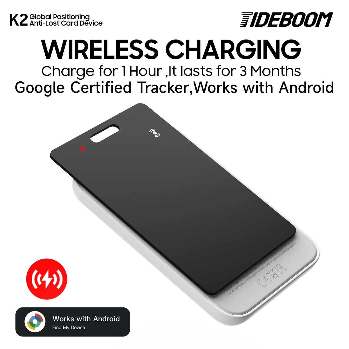 Ultra thin Global GPS Android Tracker Card wireless charging - Image 4