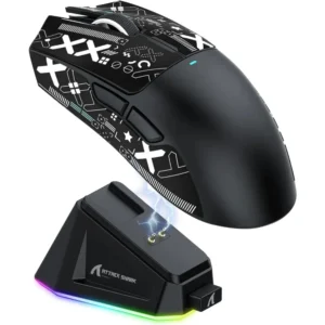 Attack Shark X11 PAW3311 Wireless Bluetooth Mouse, 2.4G 400IPS RGB PC Gaming Mouse