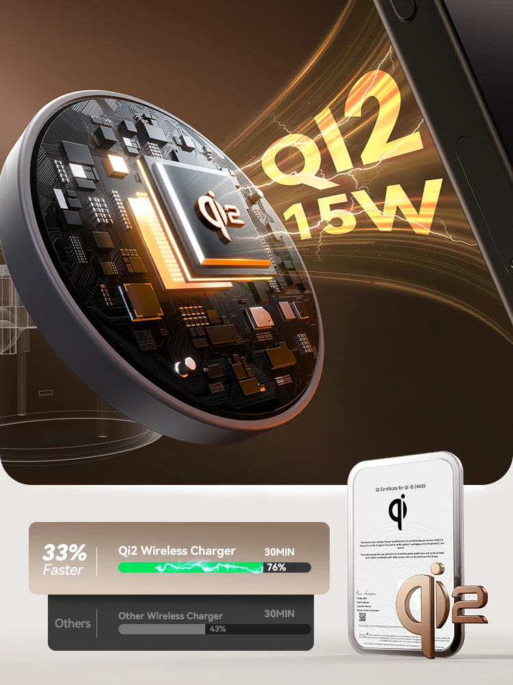 Joyroom Qi2 Magnetic Charging Station for Apple Fast Wireless Charger for iPhone 17 16 15 Pro Max for iWatch for AirPods JR-W23 - Image 2